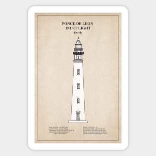 Ponce de Leon Inlet Light Lighthouse - Florida - SBD Sticker